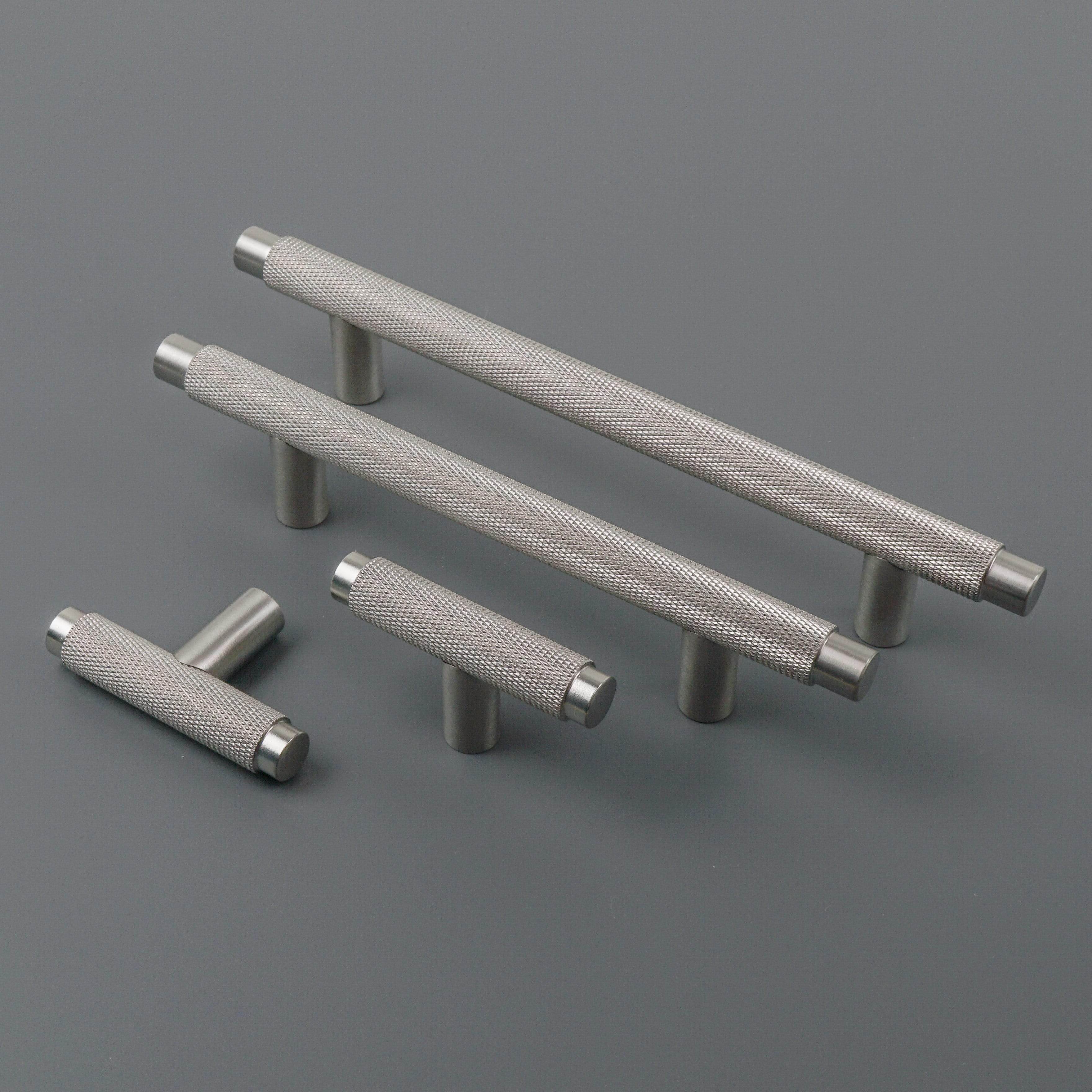 Plank Hardware KEPLER Knurled T-Bar Pull - Stainless Steel