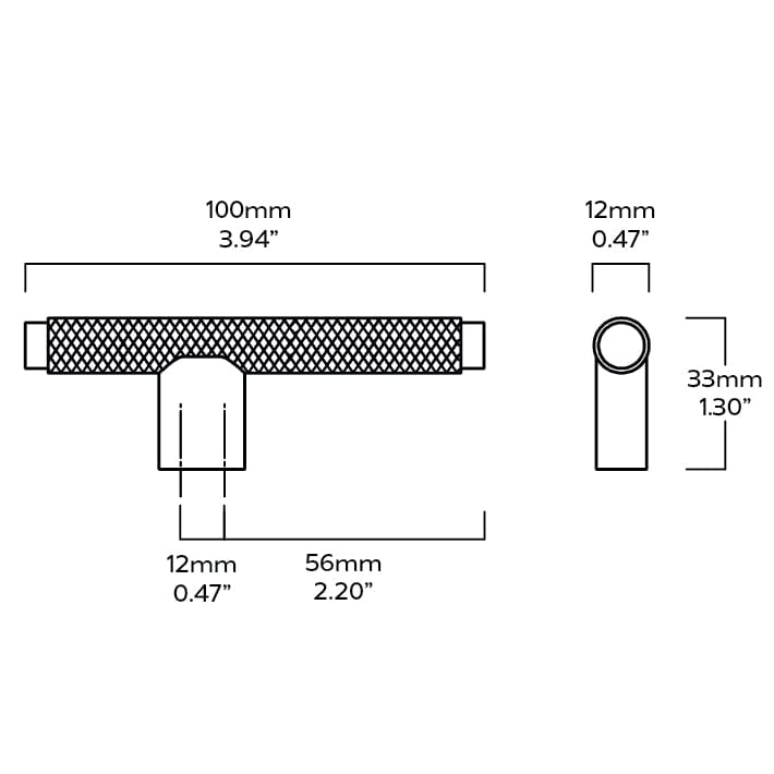 Plank Hardware kepler l bar handle brass 43536015327511