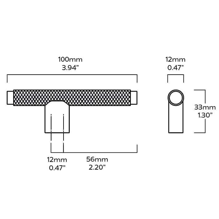 Plank Hardware KEPLER L-Bar Handle - Stainless Steel