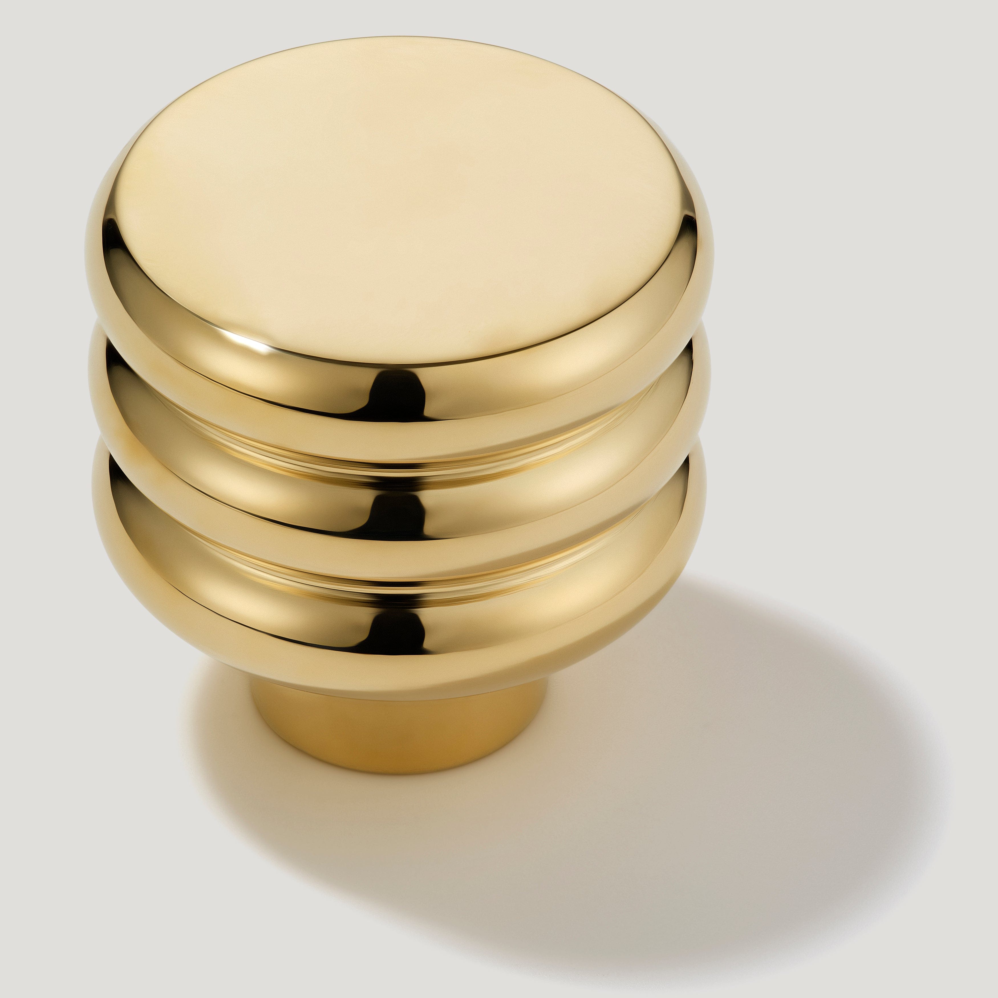 Plank Hardware Knob ALVA Tubular Knob - Unlacquered Brass