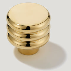 Plank Hardware Knob ALVA Tubular Knob - Unlacquered Brass