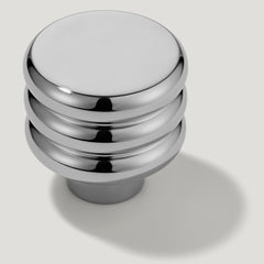 Plank Hardware Knob only ALVA Tubular Knob - Polished Nickel