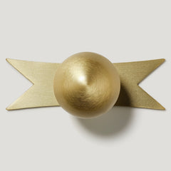 Plank Hardware Knob with Backplate ELIZA Ribbon Knob Backplate - Brass