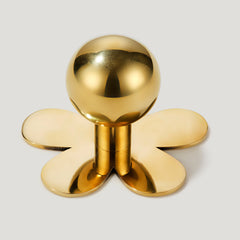 BOBBIN Ball Cabinet Knob - Unlacquered Brass