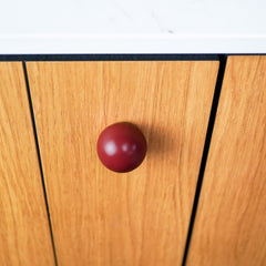 Plank Hardware KOJI Round Cabinet Knob - Burgundy