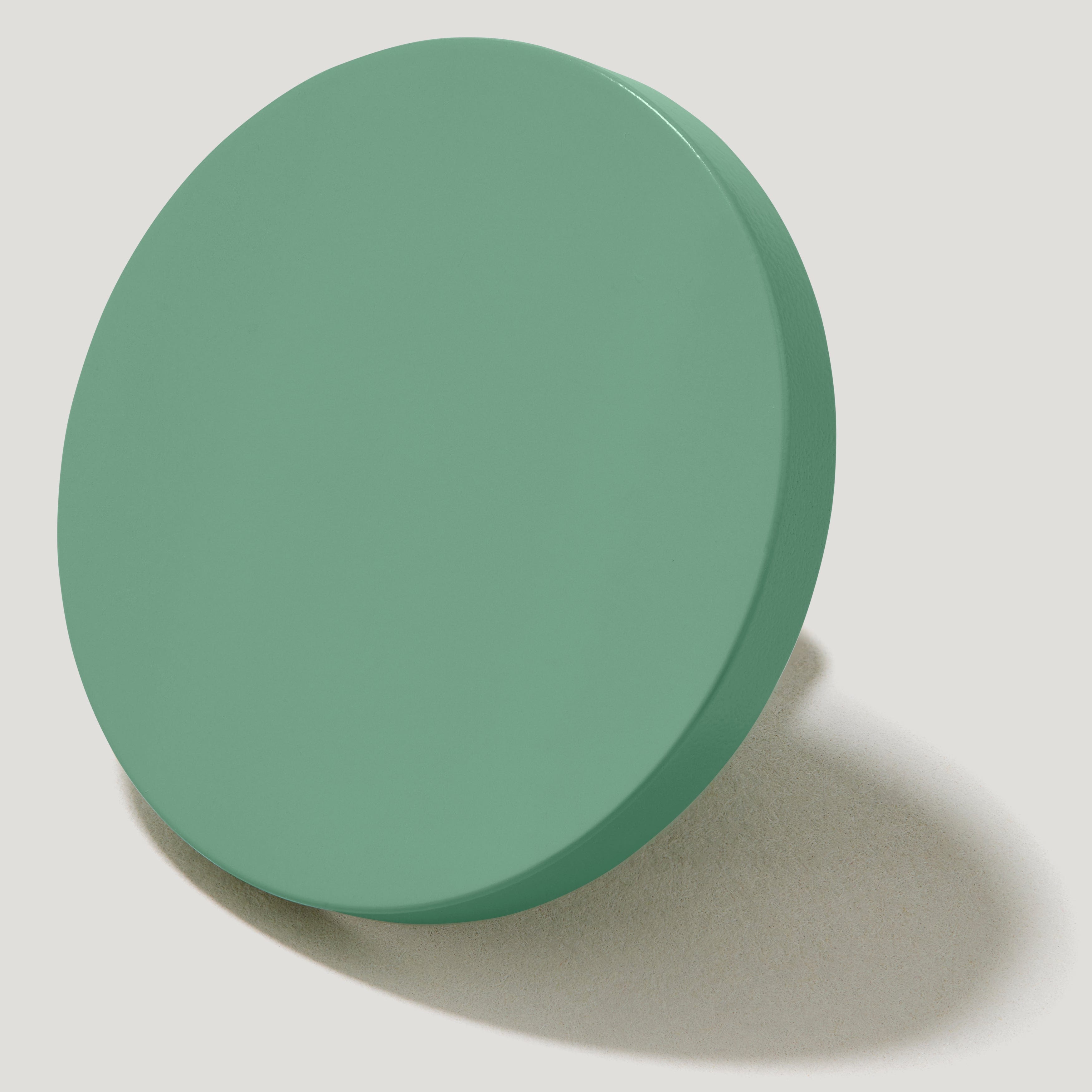 Plank Hardware lovell circular cabinet knob sage green 42587924594967