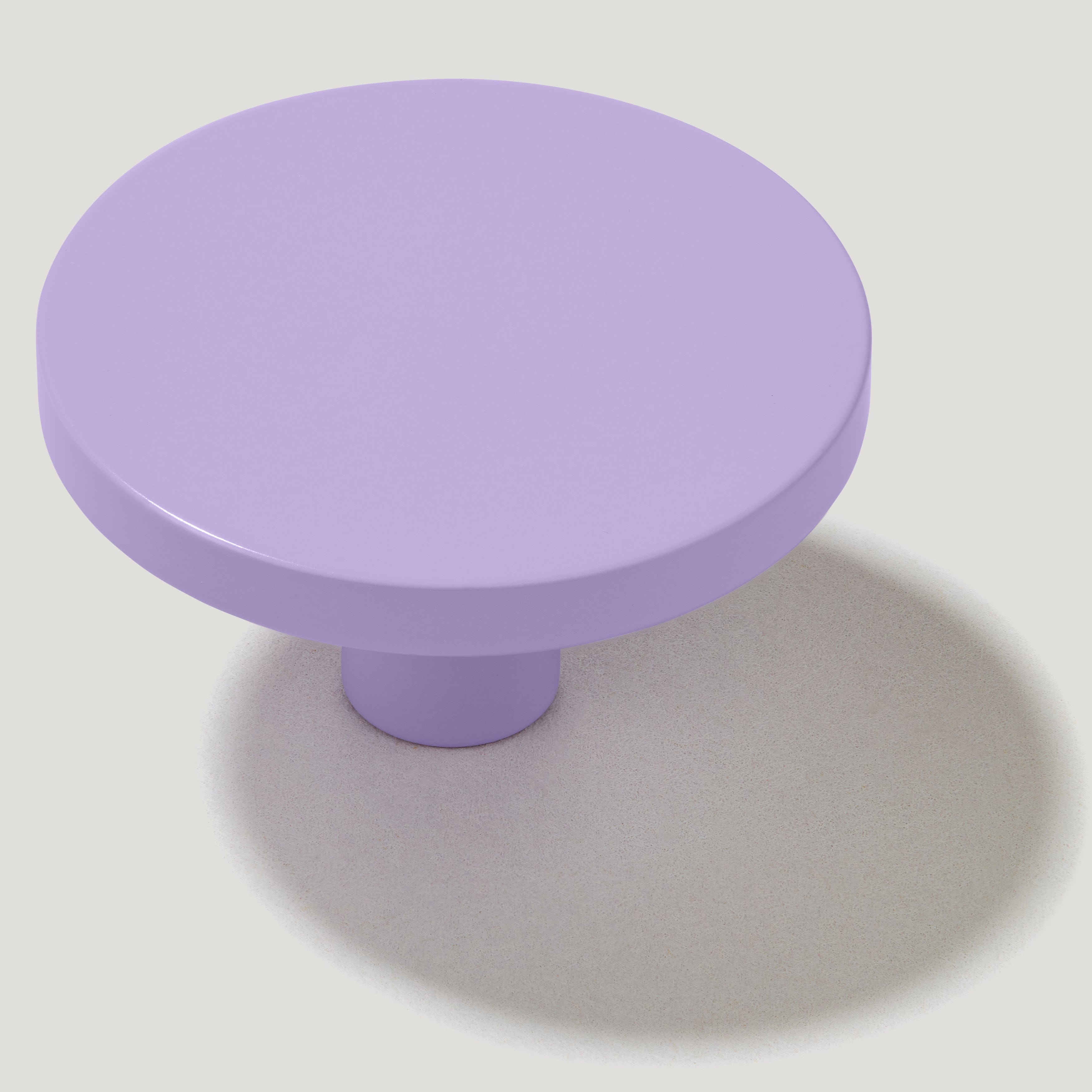 Soft Lilac Circular Knobs Round Purple Knobs Plank Hardware