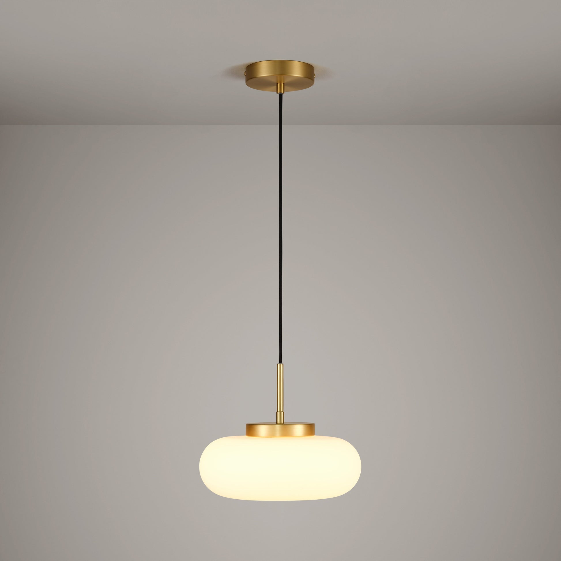 Plank Hardware marin glass pendant light brass 45674460938519