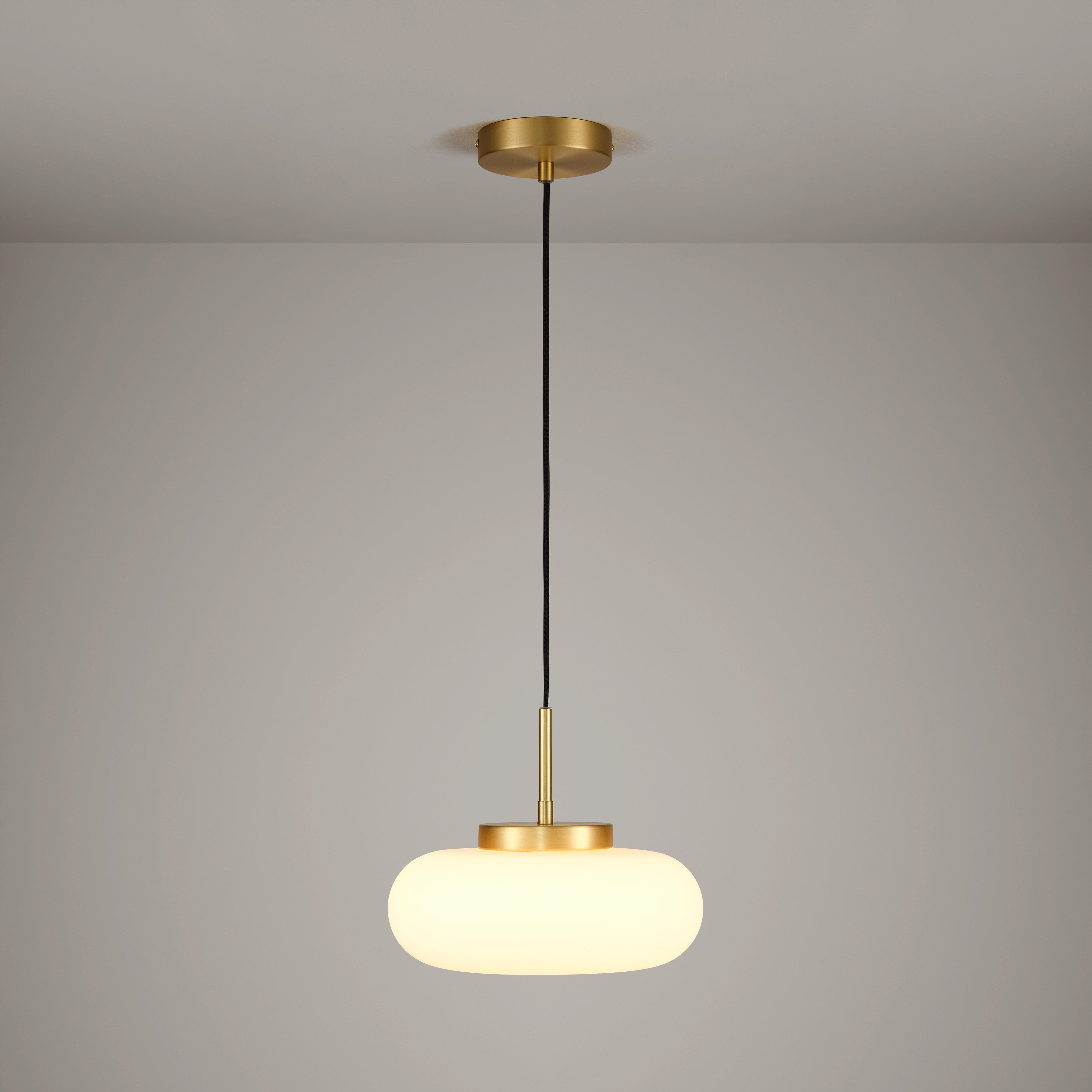 Plank Hardware marin glass pendant light brass 45674460938519