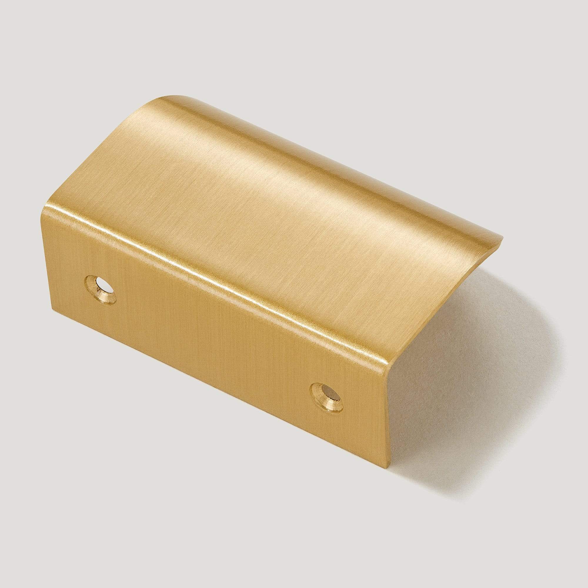 Brass Lip Cabinet Pull  Modern Cabinet Lip Pulls – Plank Hardware