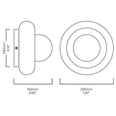 Plank Hardware NOVI Brass Wall Sconce - Brass