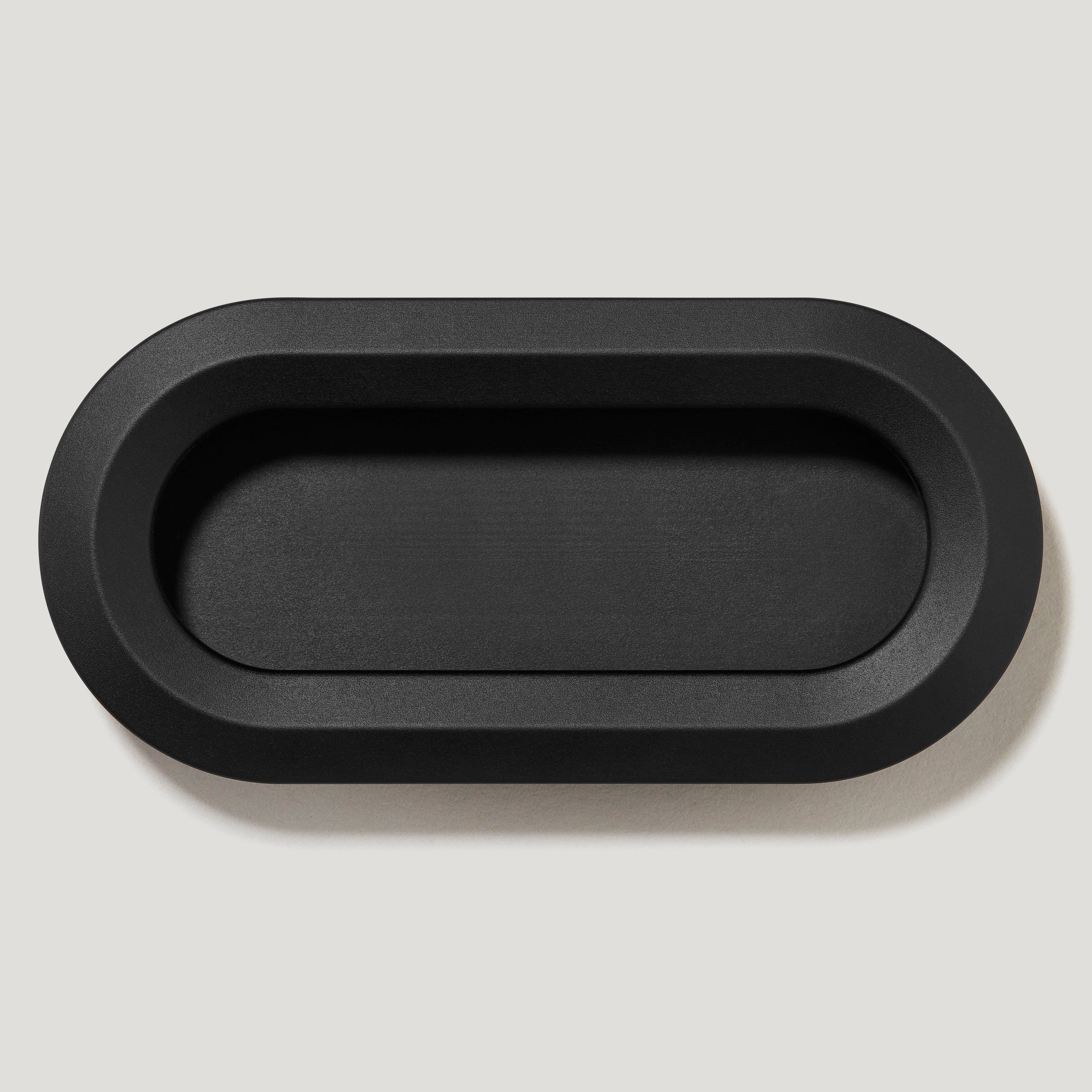 Plank Hardware OLMO Oval Recessed Pull Handle - Black