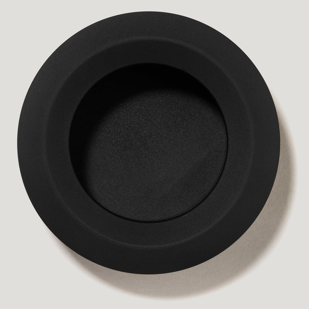 OLMO Round Recessed Pull - Black