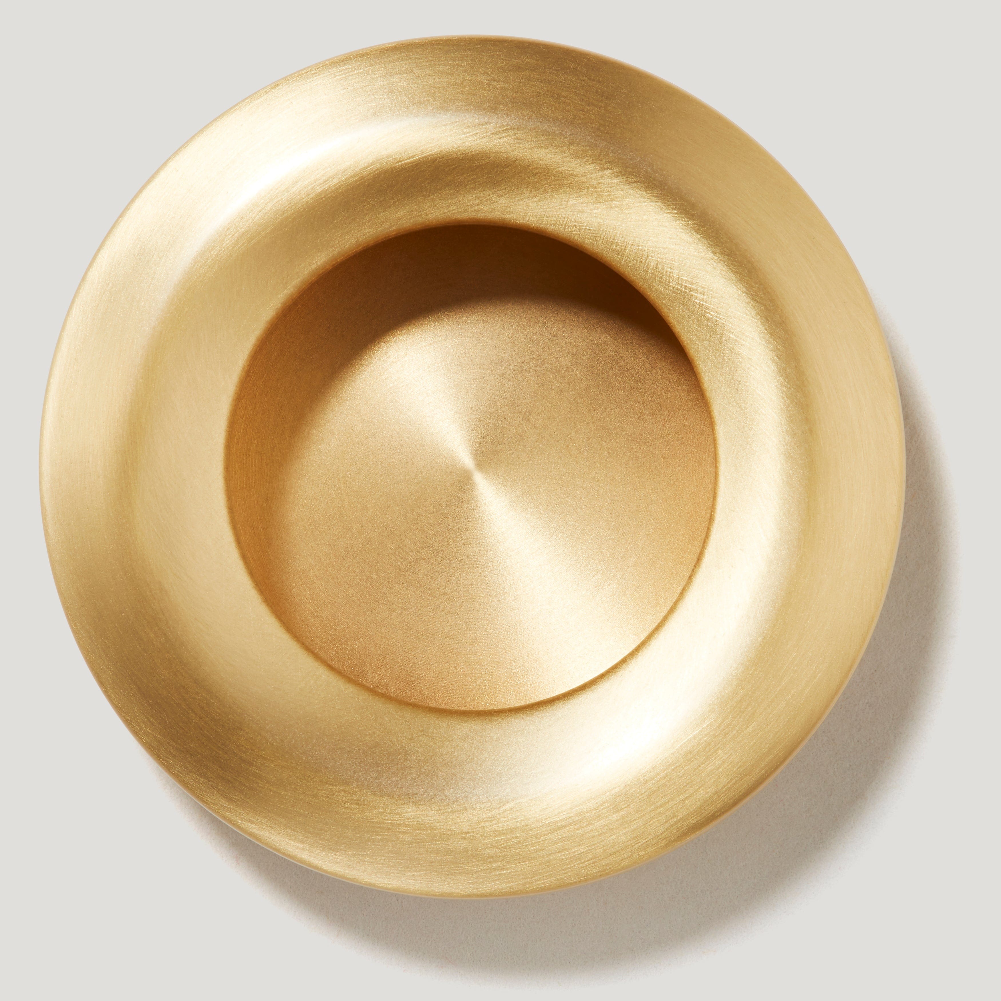 Plank Hardware OLMO Round Recessed Pull Handle - Brass