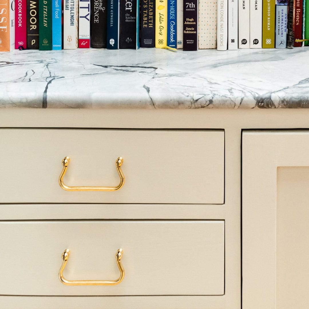 Plank Hardware OLSON Swing Pull - Unlacquered Brass