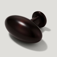 PEYTON Oval Cabinet Knob - Blackened Bronze