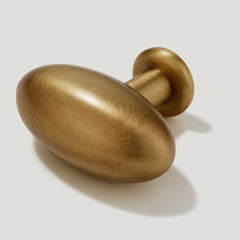 PEYTON Oval Cabinet Knob - Heirloom Brass