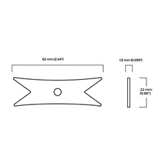 Plank Hardware PEYTON Shaker Knob - Unlacquered Brass