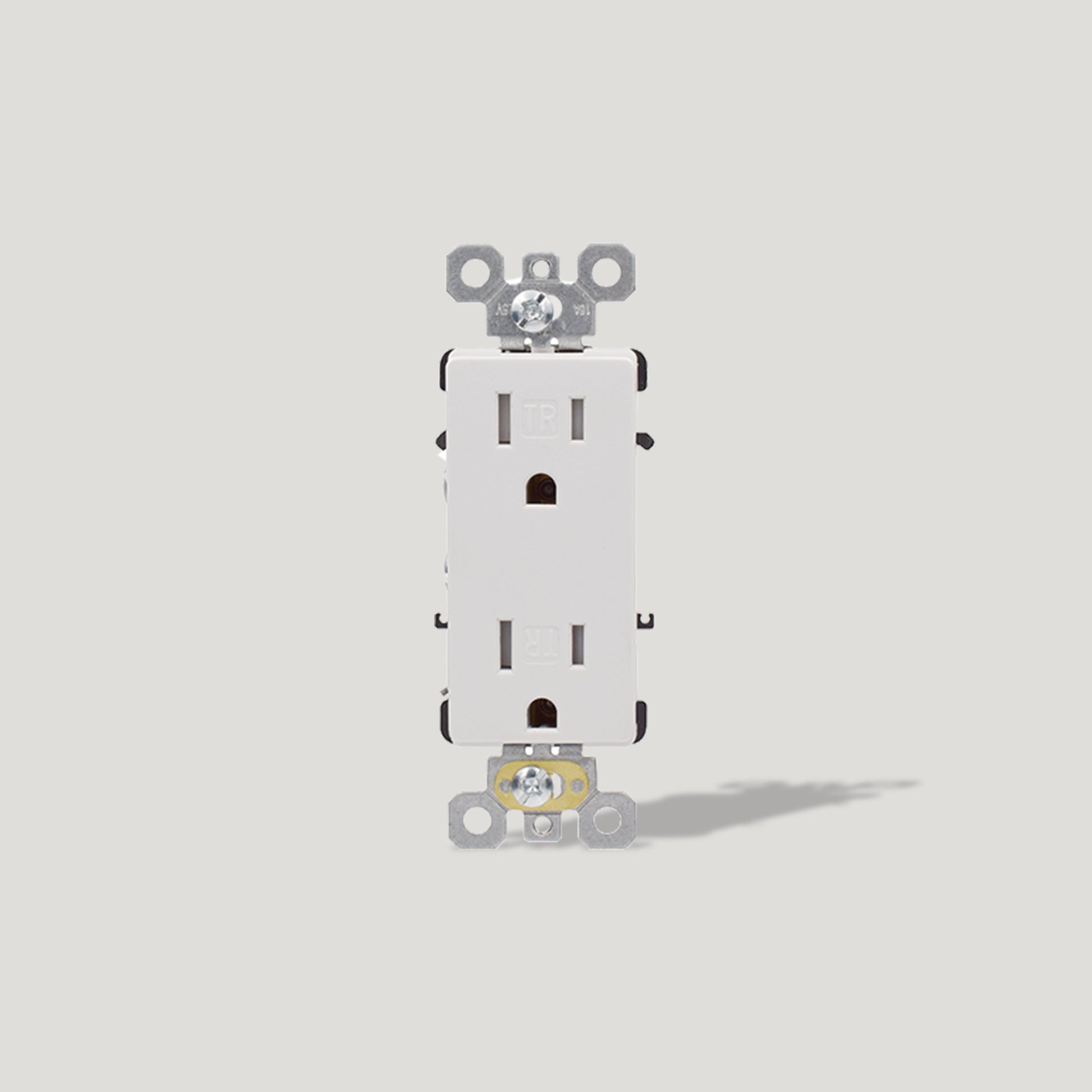 Plank Hardware Power Outlet Module 15A - White