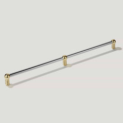 Plank Hardware Pull Only ESBEN Heavyweight Pull - Polished Nickel & Unlacquered Brass