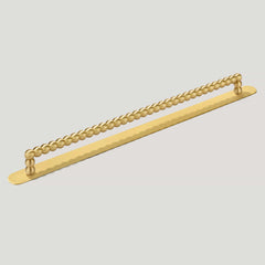 Plank Hardware Pull with Backplate BOBBIN Closet Bar Pull - Brass