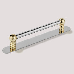 ESBEN Pull - Polished Nickel & Unlacquered Brass