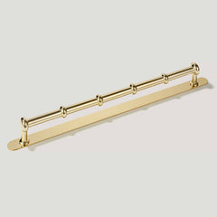 Plank Hardware Pull with Backplate PEYTON Heavyweight Pull - Unlacquered Brass