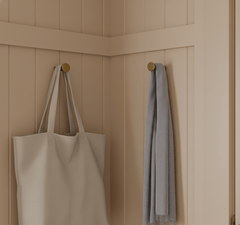 Plank Hardware PULLMAN Circular Wall Hook - Antique Brass