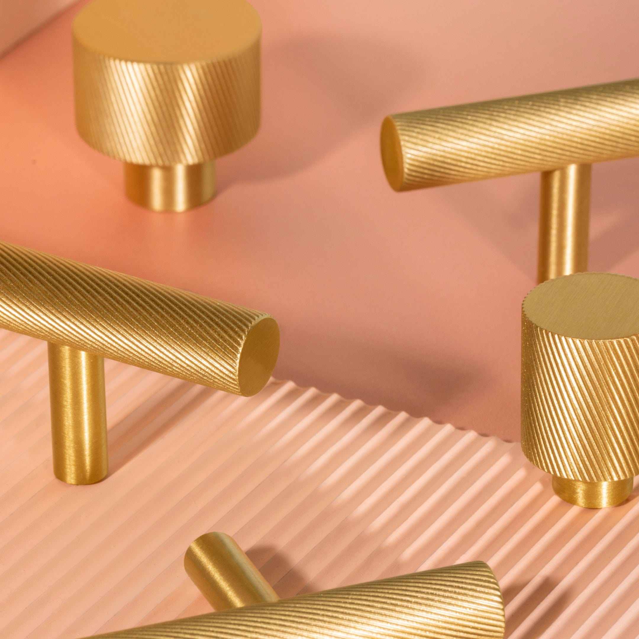 Small Brass Knurled Door Knobs  Small Brass Handles – Plank Hardware