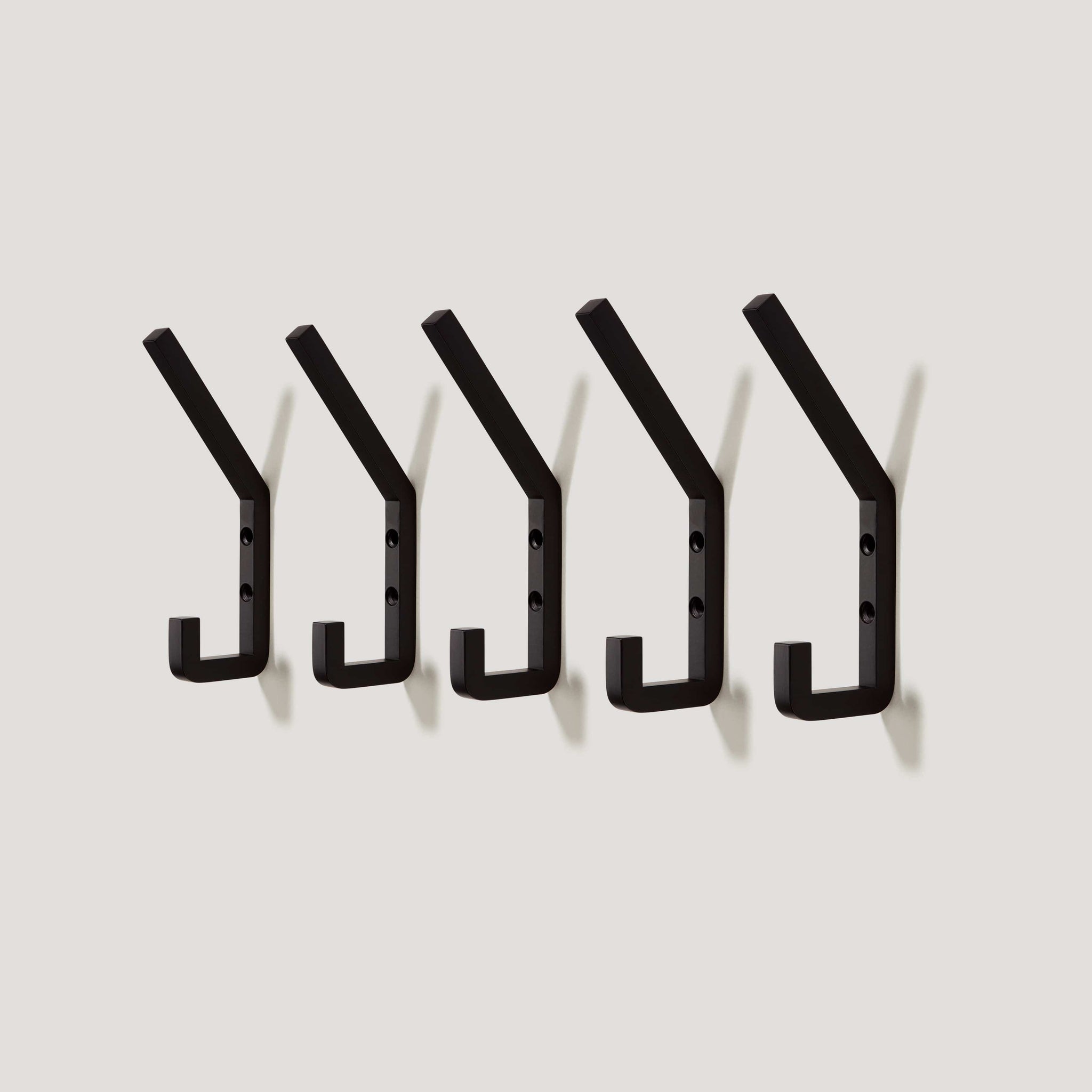 Matte Black Angular Wall Hook  Black Coat Hooks – Plank Hardware