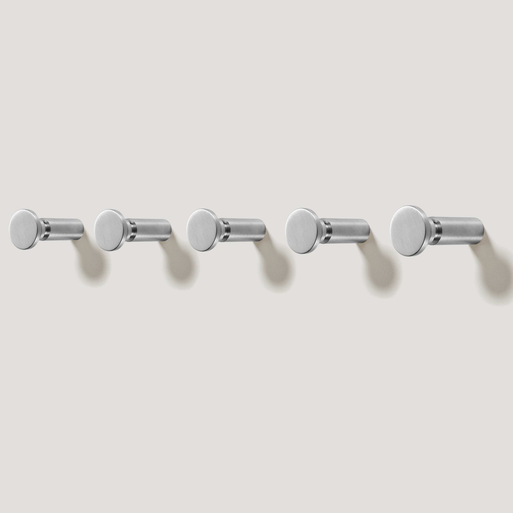 Stainless Steel Circular Coat Hook  Modern Silver Wall Hooks – Plank  Hardware