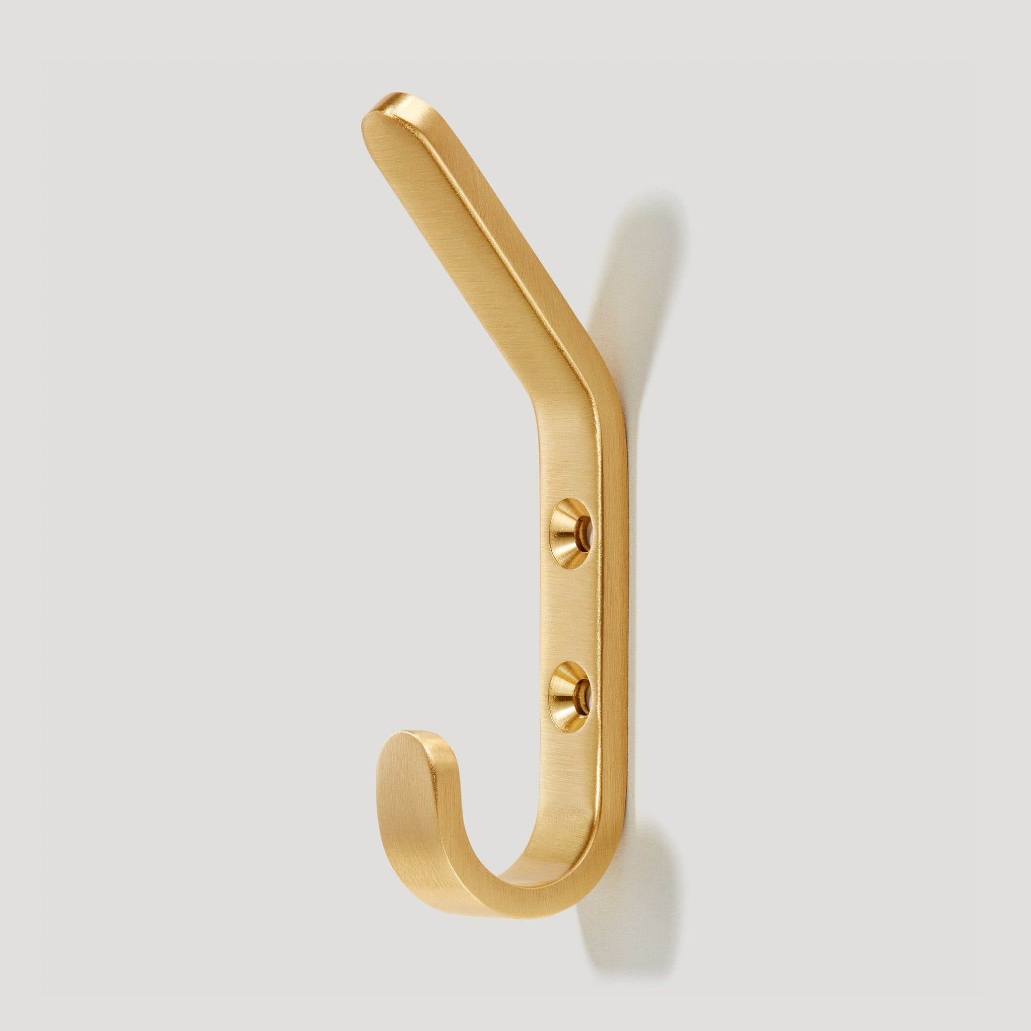 Hickory Hardware P27120-PB 3 in. Utility Polished Brass Hook