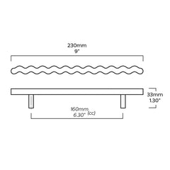 Plank Hardware SQUIGGLE Pull - Brass