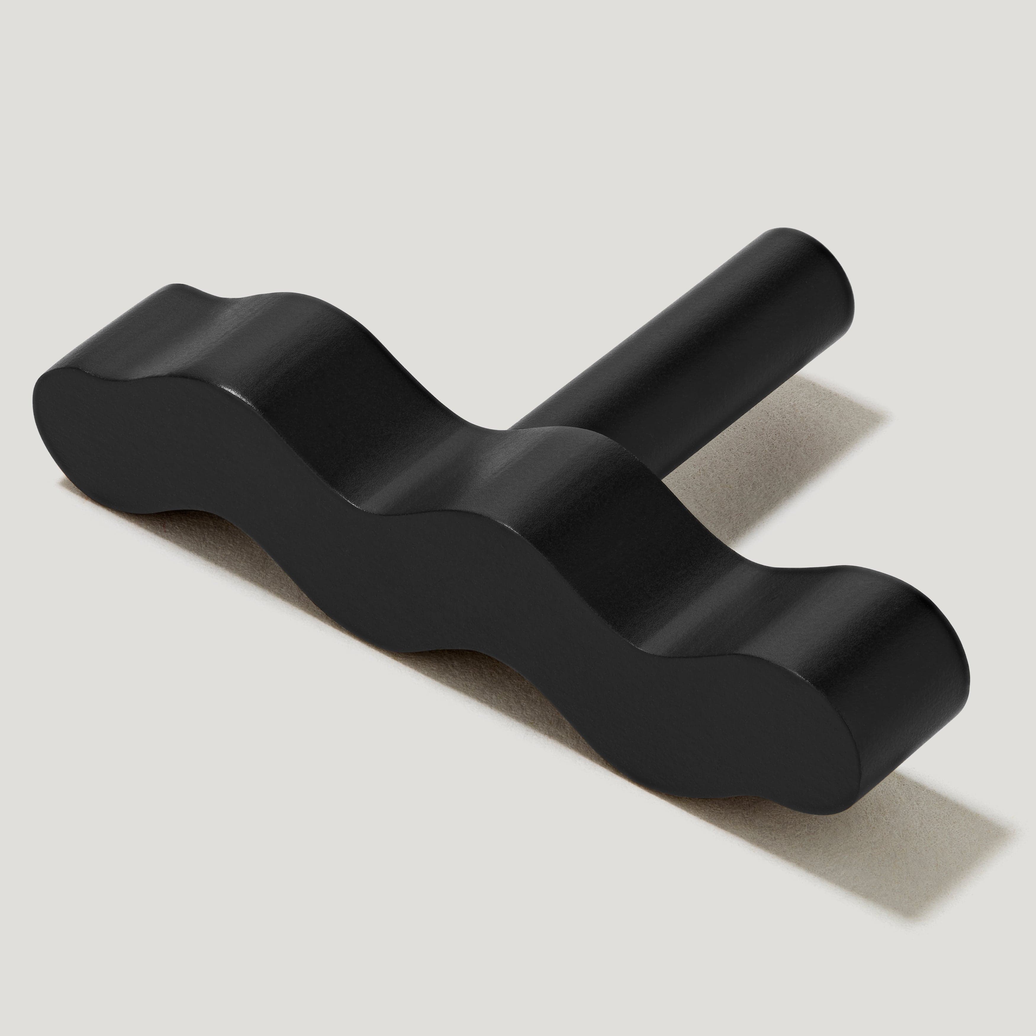 Plank Hardware SQUIGGLE Single T Pull - Black