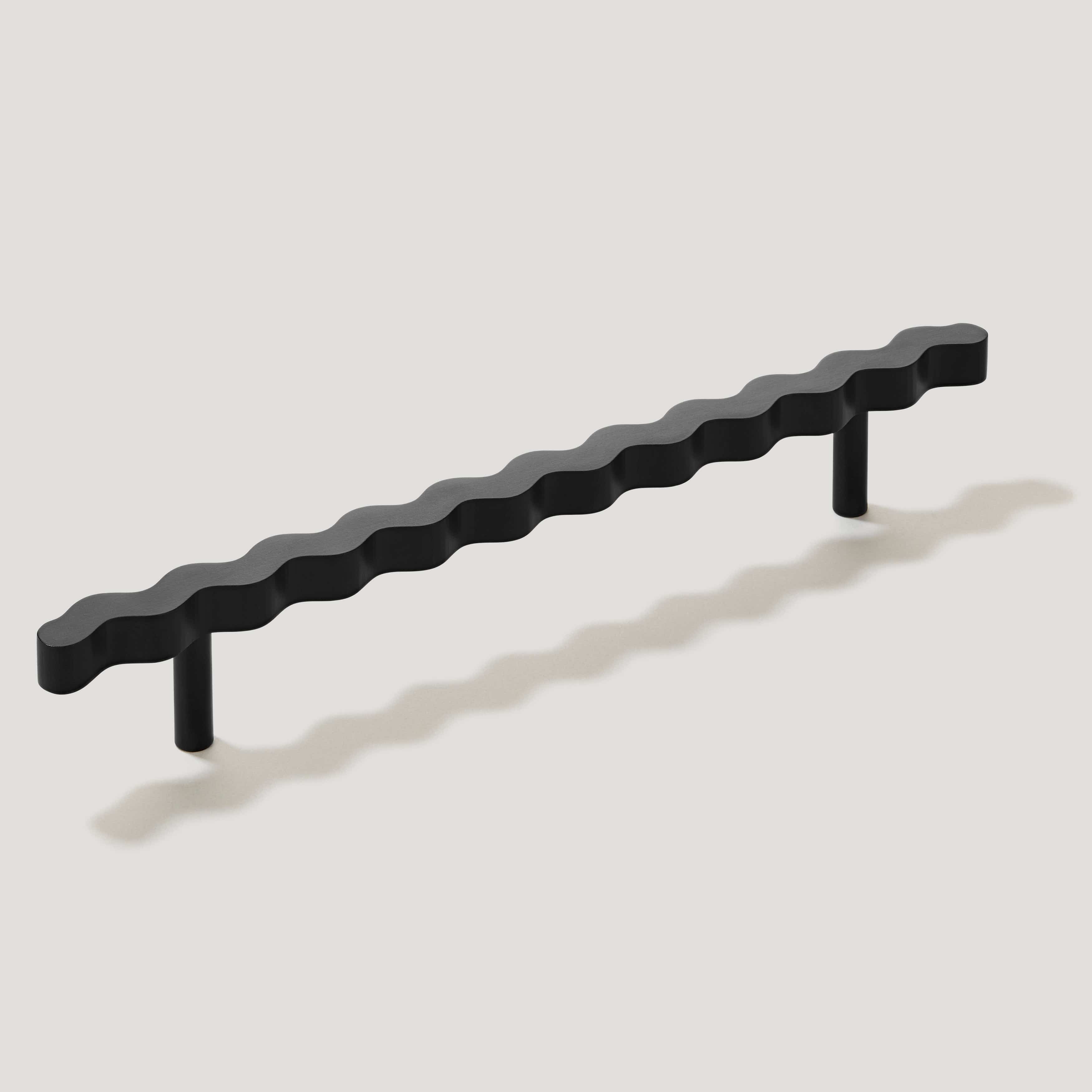 Plank Hardware SQUIGGLE T Bar Pull - Black