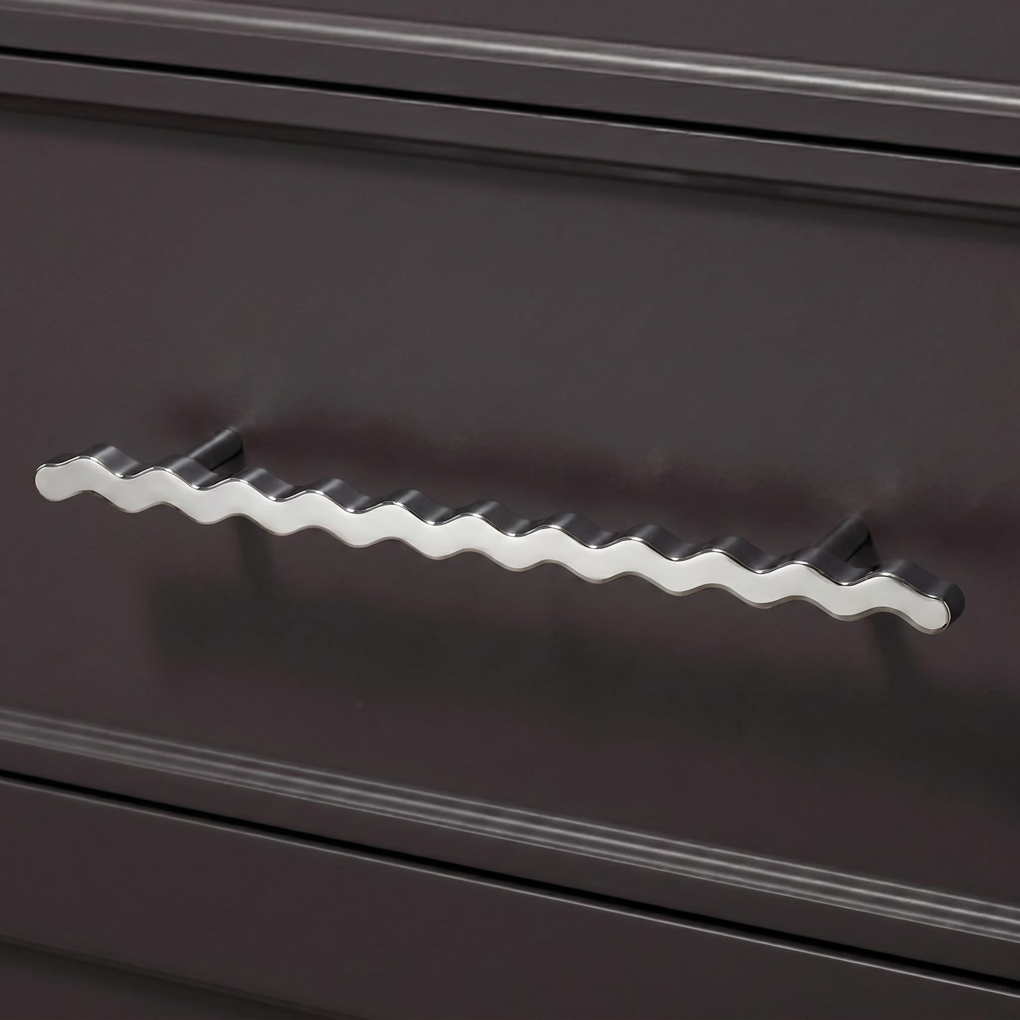 Plank Hardware SQUIGGLE T Bar Pull - Polished Nickel