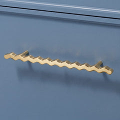 Plank Hardware SQUIGGLE T Bar Pull - Unlacquered Brass