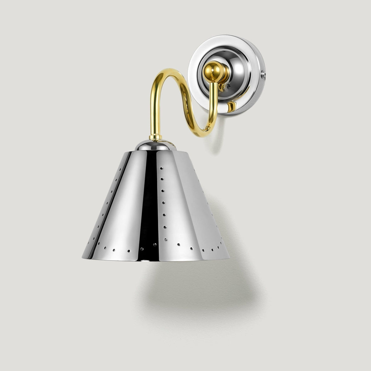 Plank Hardware STELLA Swivel Wall Light - Polished Chrome & Brass