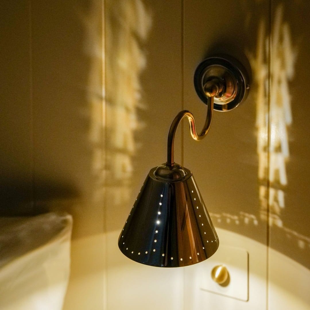 Plank Hardware STELLA Swivel Wall Light - Polished Chrome & Brass