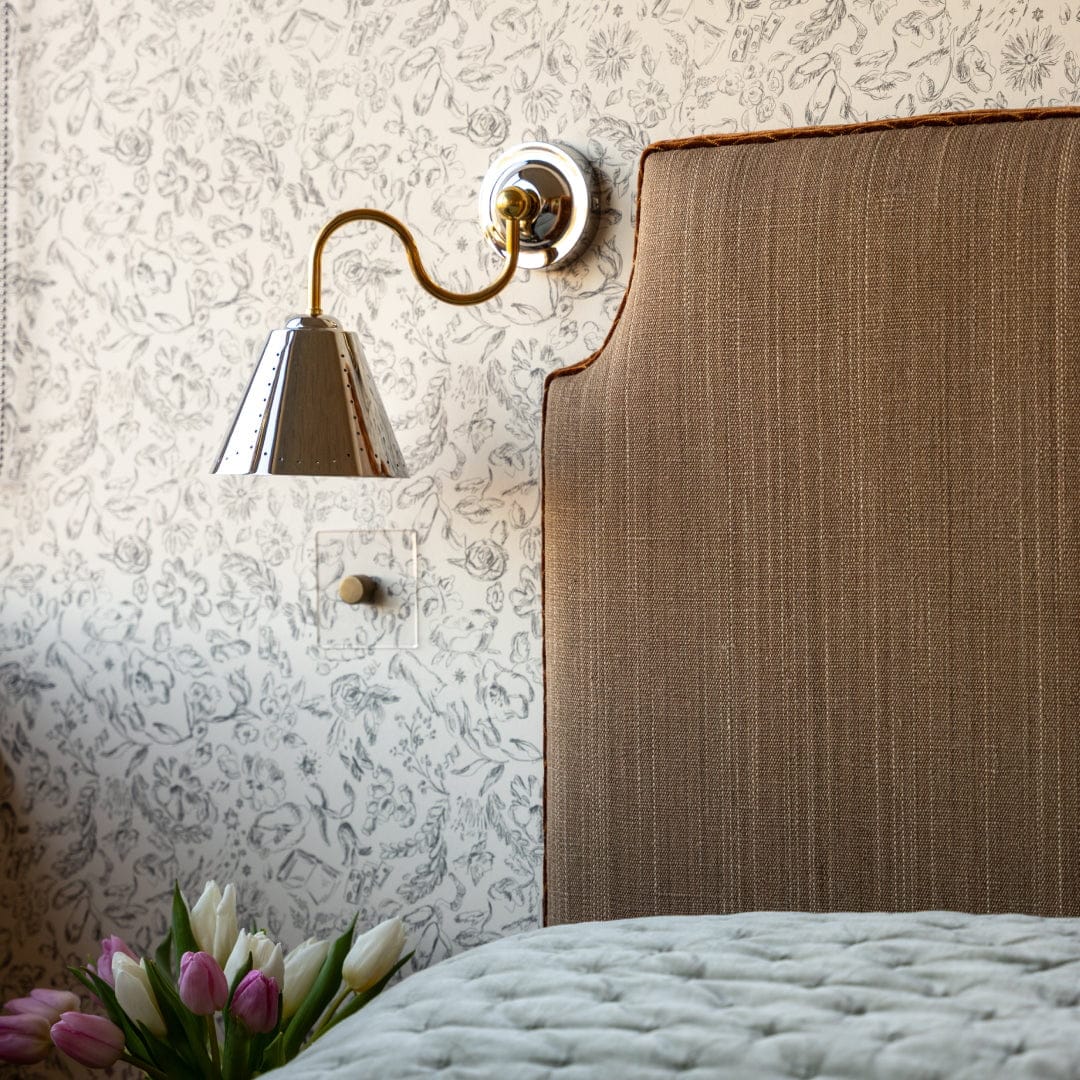 Plank Hardware STELLA Swivel Wall Light - Polished Chrome & Brass
