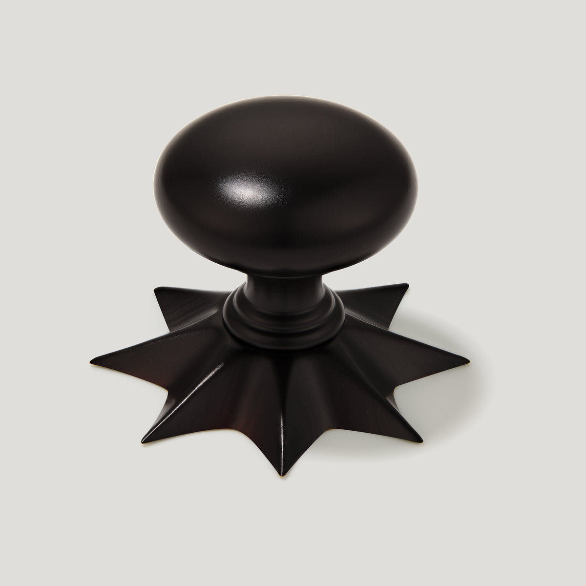 Plank Hardware With Backplate ADELIA Knob - Blackened Bronze