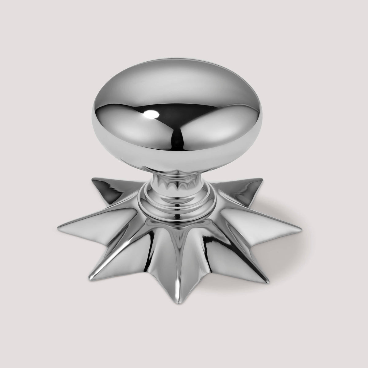 Plank Hardware With Polished Nickel Backplate ADELIA Knob - Polished Nickel
