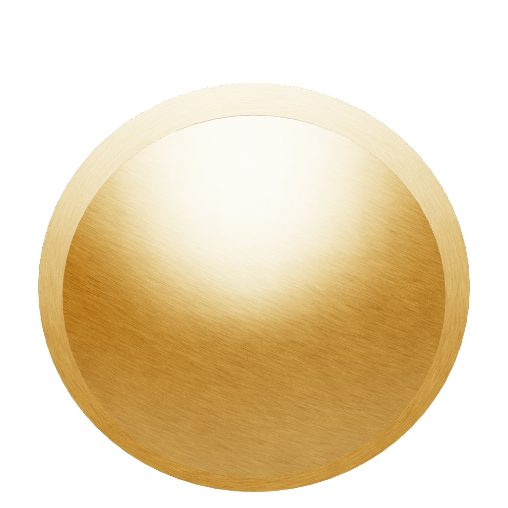 KEPLER Knurled Button Wall Hook - Brass