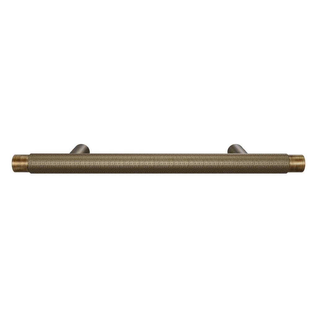 Plank Hardware PlankHardware KeplerKnurledT BarHandle AntiqueBrass