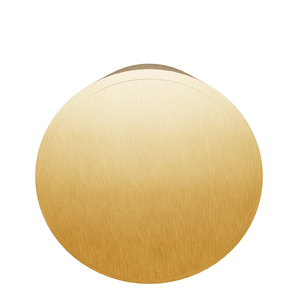 REVILL Knurled Button Cabinet Knob - Brass